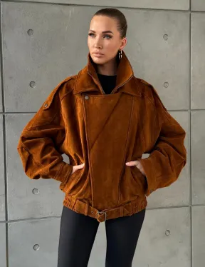 Замшевая куртка-косуха