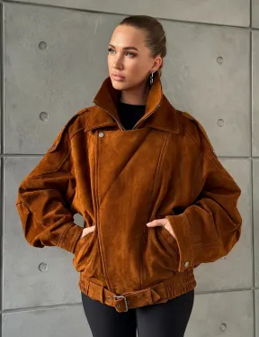 Замшевая куртка-косуха