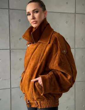 Замшевая куртка-косуха