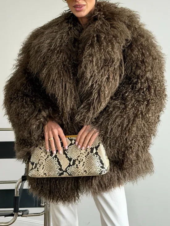 Шуба из лама 102609