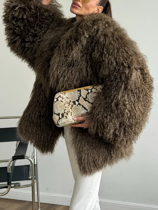 Шуба из лама 102609