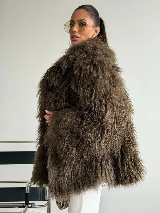 Шуба из лама 102609