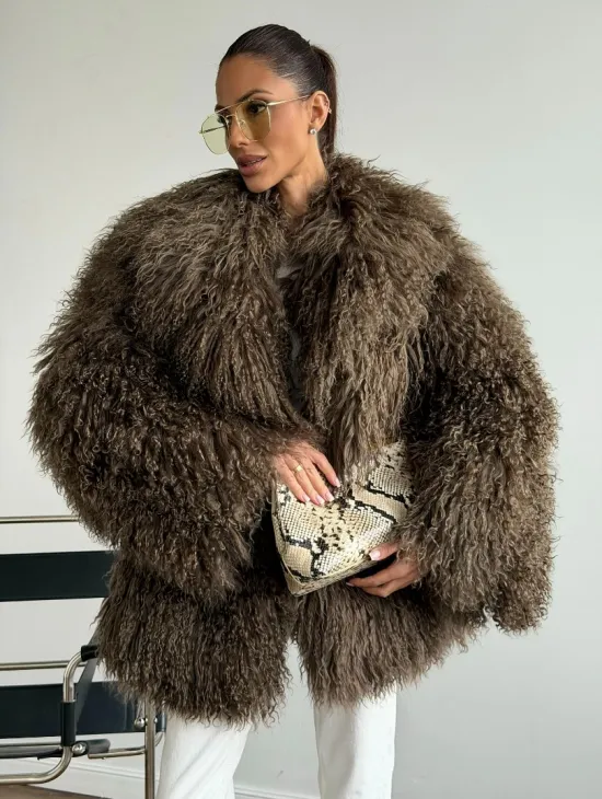 Шуба из лама 102609