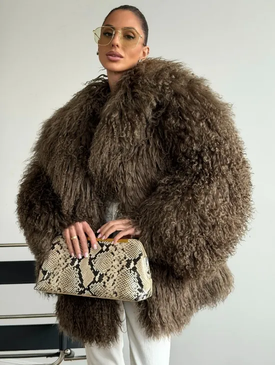 Шуба из лама 102609