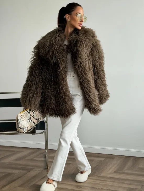 Шуба из лама 102609