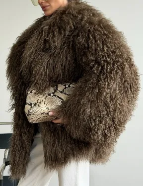 Шуба из лама 102609