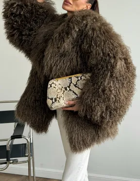 Шуба из лама 102609