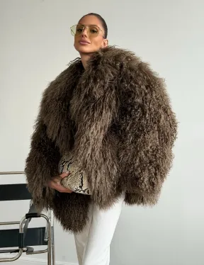 Шуба из лама 102609