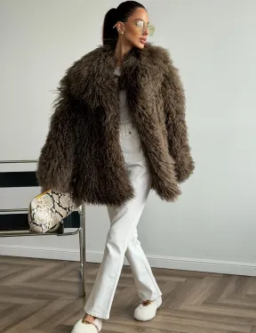 Шуба из лама 102609