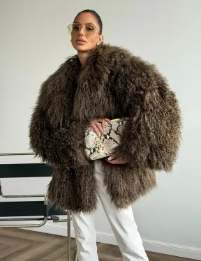 Шуба из лама 102609