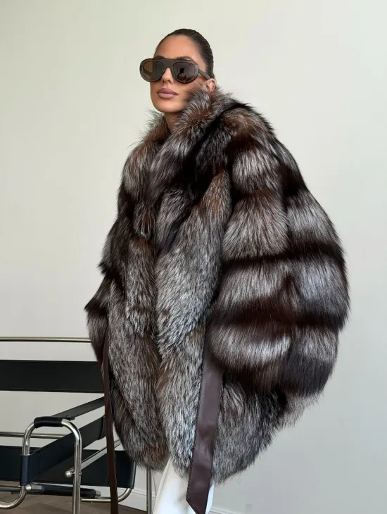 Шуба из лисы - летучая мышь