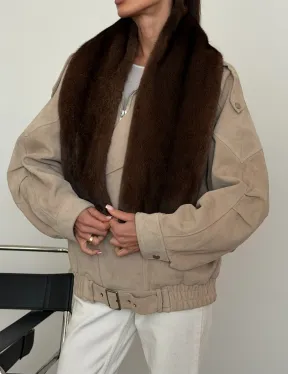 Шарф из меха норки