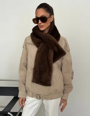 Шарф из меха норки