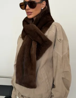 Шарф из меха норки