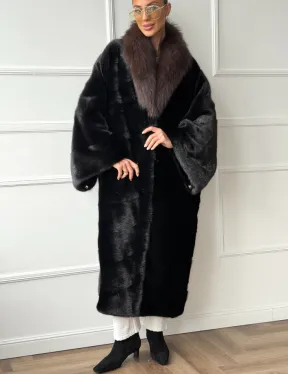 Норковая шуба пальто стиль 