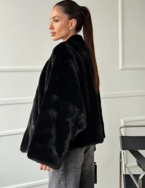 Полушубок норковый SAGA FURS - style oversize