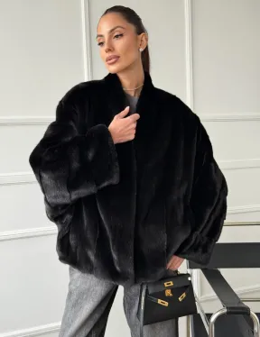 Полушубок норковый SAGA FURS - style oversize