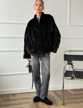 Полушубок норковый SAGA FURS - style oversize