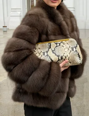 Меховой жакет из куницы