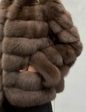 Меховой жакет из куницы