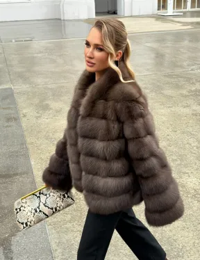 Меховой жакет из куницы