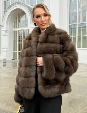 Меховой жакет из куницы