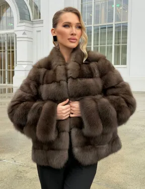 Меховой жакет из куницы