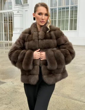 Меховой жакет из куницы