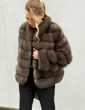 Меховой жакет из куницы