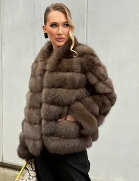 Меховой жакет из куницы