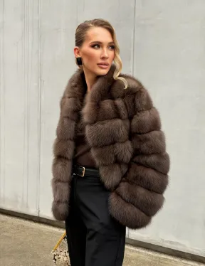 Меховой жакет из куницы