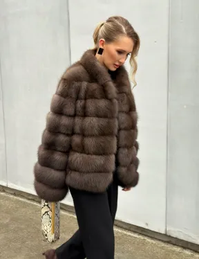 Меховой жакет из куницы