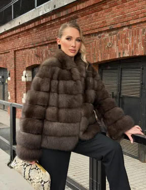 Меховой жакет из куницы
