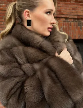 Меховой жакет из куницы