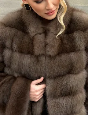 Меховой жакет из куницы