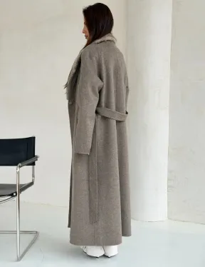 Пальто женское с норкой