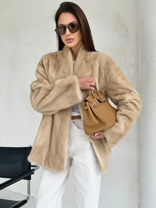 Жакет из натурального меха норки - Palomino