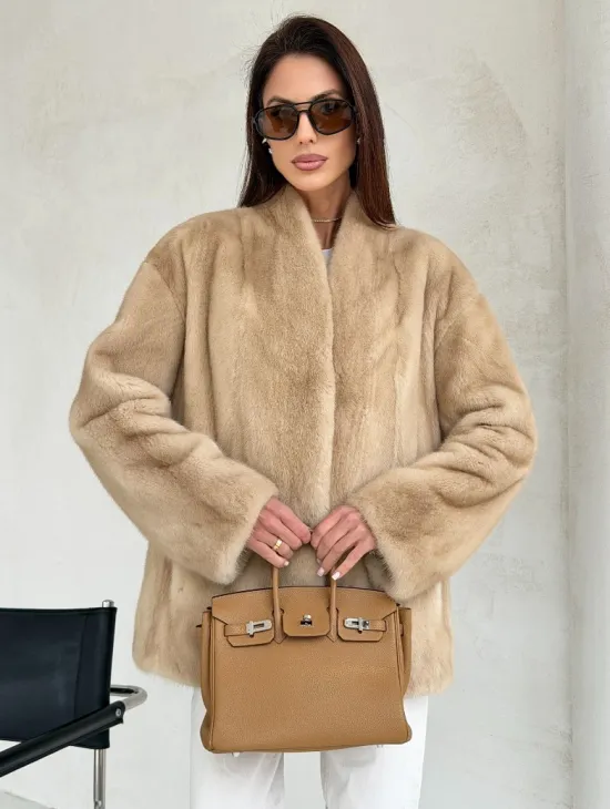 Жакет из натурального меха норки - Palomino