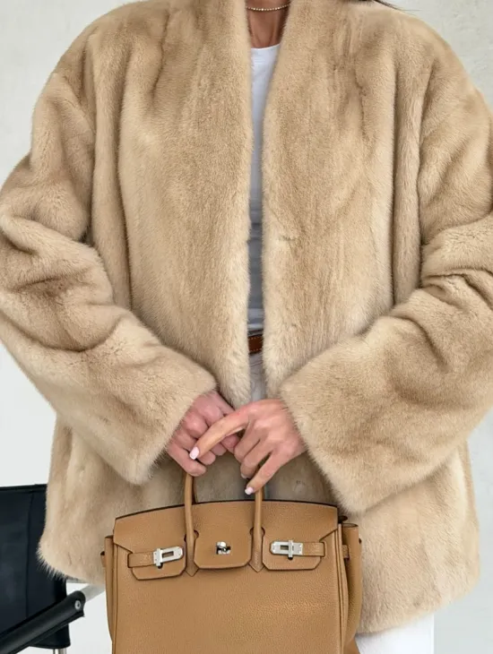 Жакет из натурального меха норки - Palomino