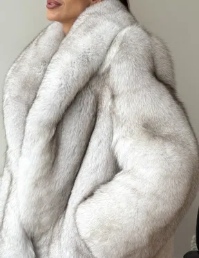 Шуба из песца - колотый лед