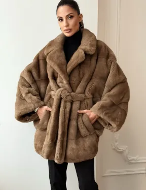 Норка пастель английский воротник летучая мышь