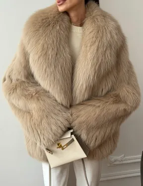 Шуба из лисы в росшив