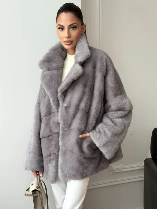 Полушубок норковый