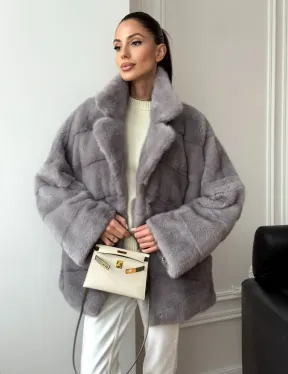 Полушубок норковый