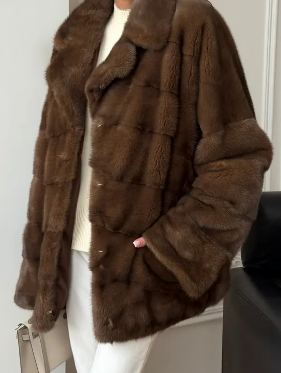 Норковый полушубок