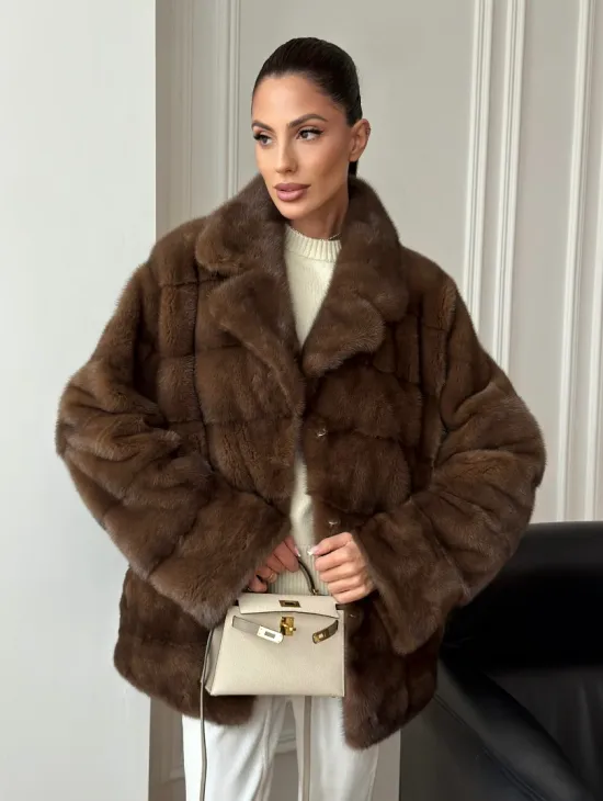 Норковый полушубок