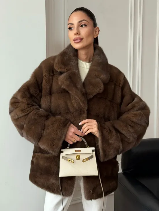 Норковый полушубок