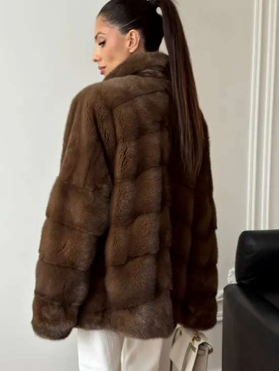 Норковый полушубок