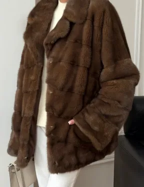 Норковый полушубок