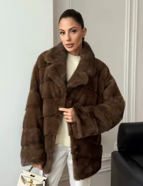 Норковый полушубок